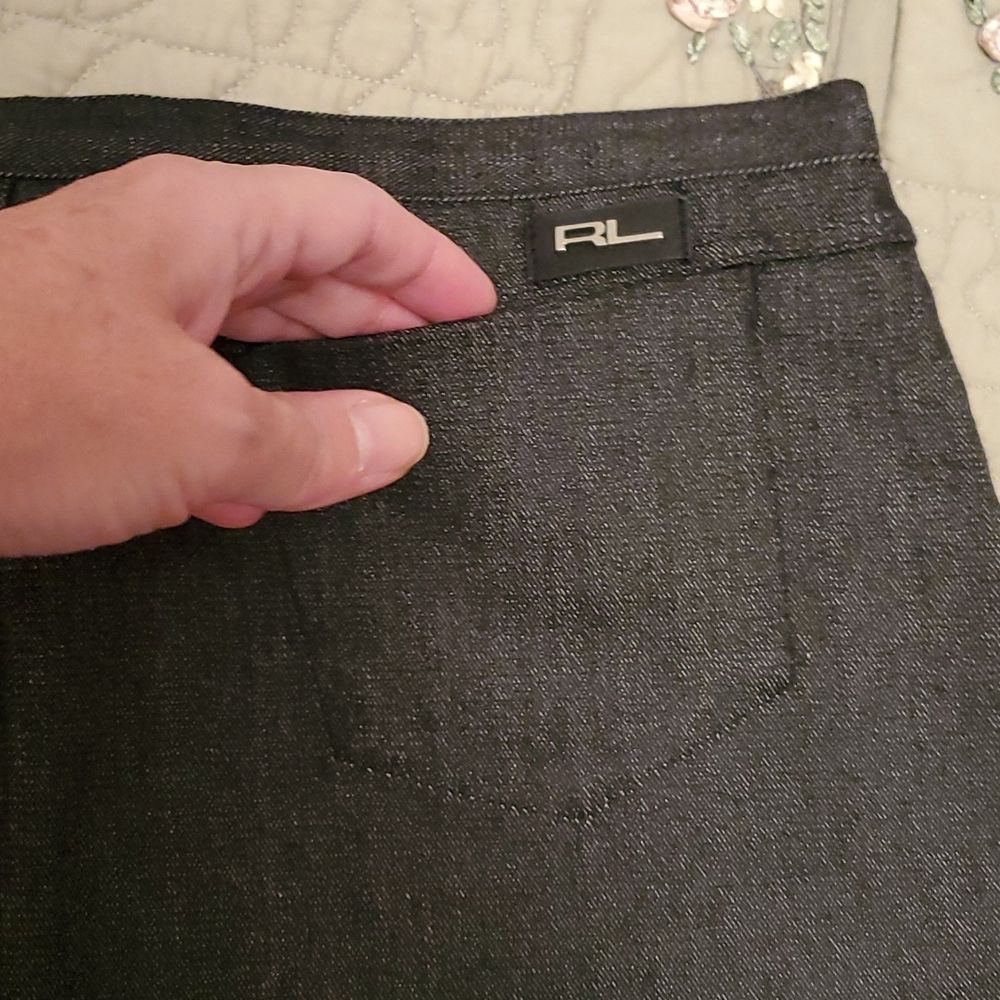 Blue Label Ralph Lauren pencil skirt stretch denim - Picture 8 of 10
